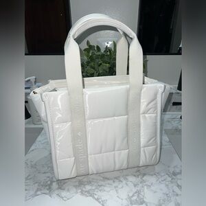 Kate Spade Optic White Tote w crossbody strap